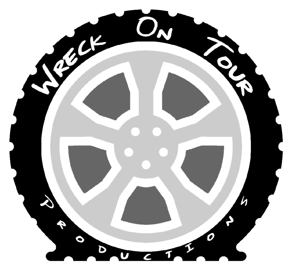 Wreck On Tour Productions Logo, a flat tire
